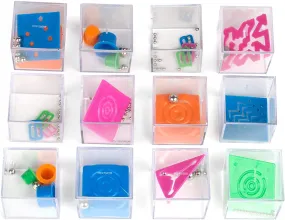 1 Dozen Assorted 1.5" Mind Teaser Puzzle Cubes - Office Toy Cubes - Party Favors - Goody