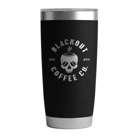 20 OZ Tumbler w/ Logo & US Flag In Black