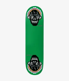 917 Green Skull Slick Deck