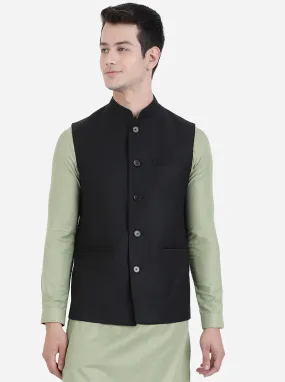 Black Checked Modi Jacket | JadeBlue