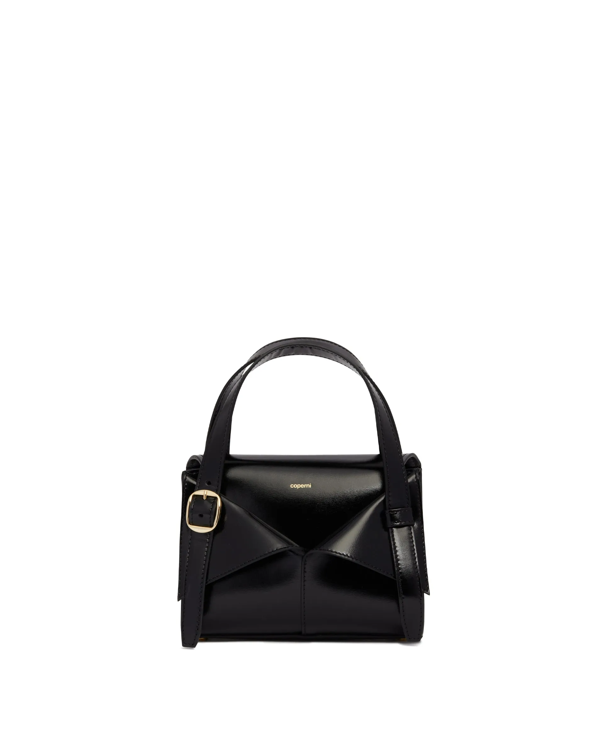 Black Mini Belt Cabas Handbag