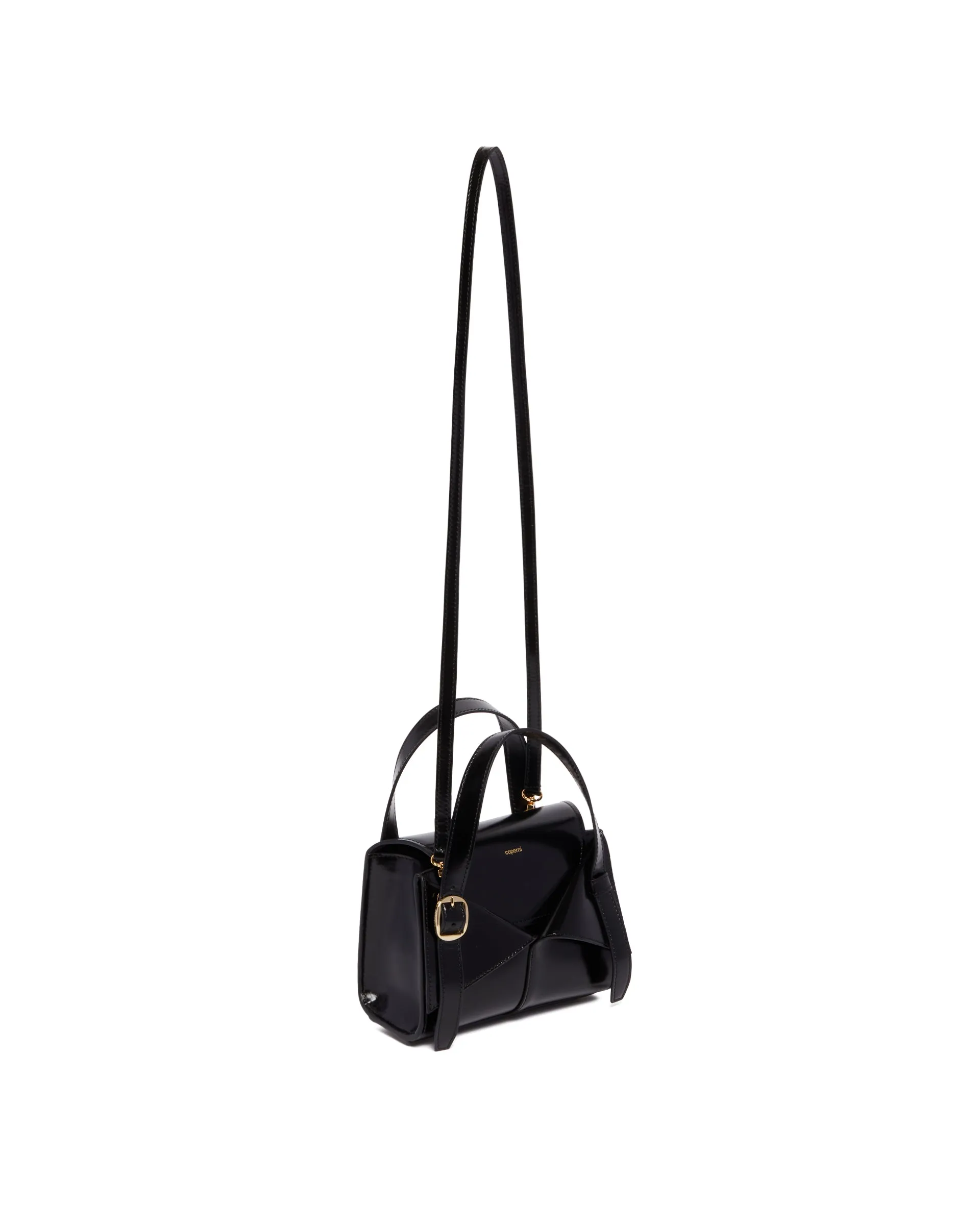 Black Mini Belt Cabas Handbag