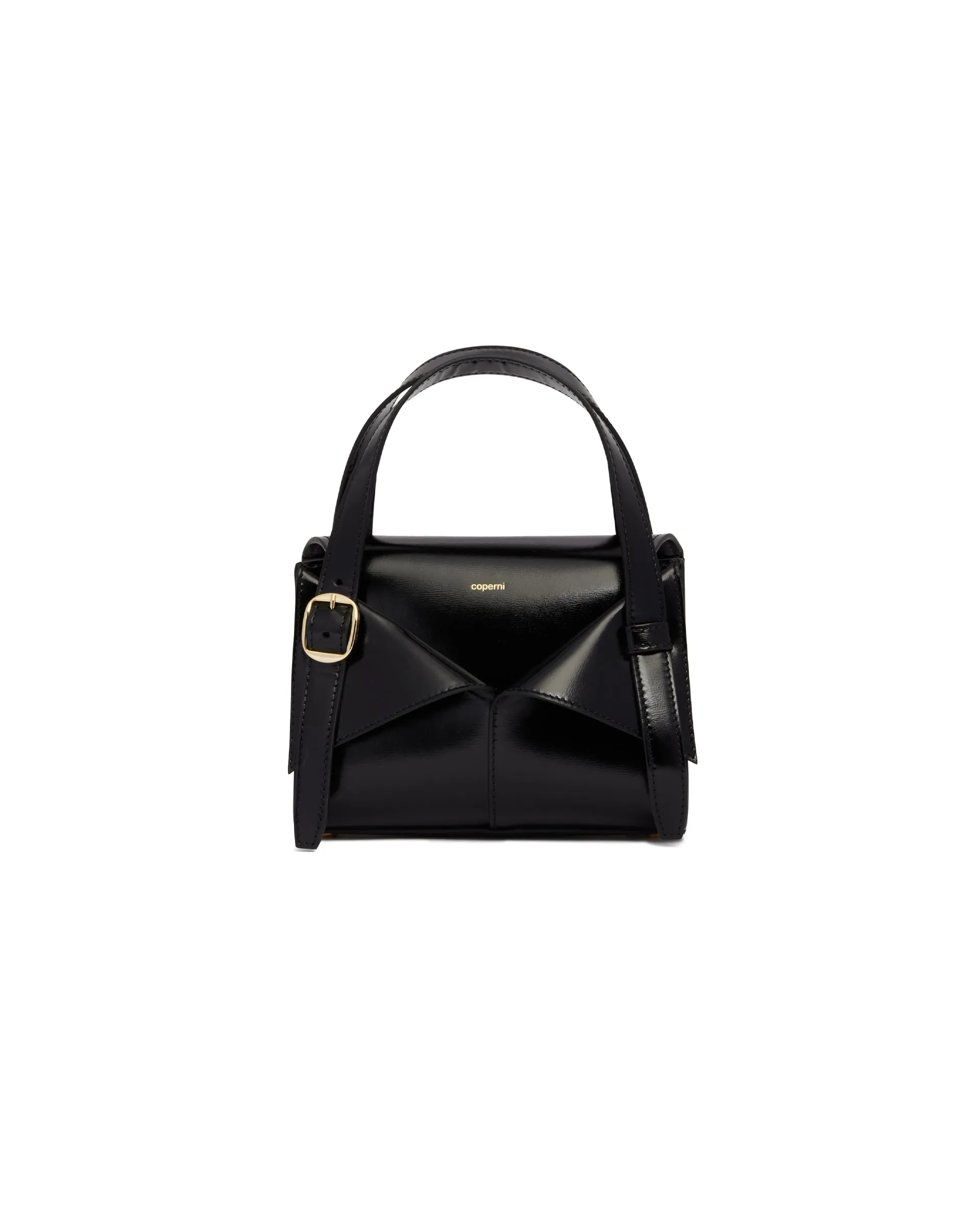 Black Mini Belt Cabas Handbag