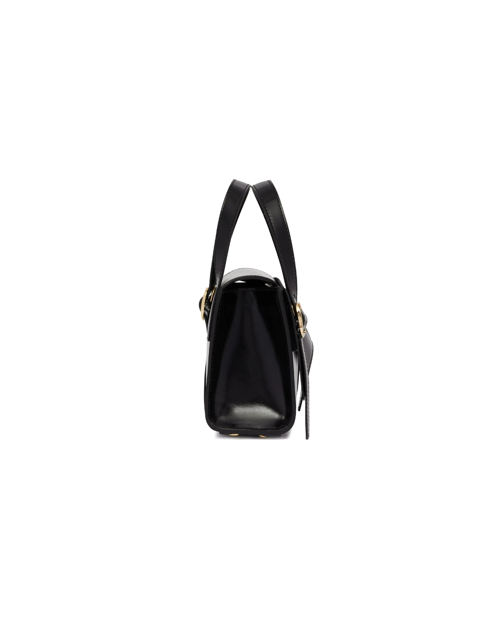 Black Mini Belt Cabas Handbag