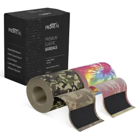 Camo & Tie Dye Compression Bandage Wrap For Wounds - 2 Pack