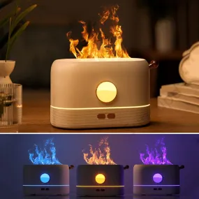 Flame Humidifier: 2-in-1 Fragrance Diffuser & Night Light