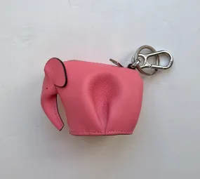 Loewe Pink Elephant Bag Charm Coin Purse Key Ring