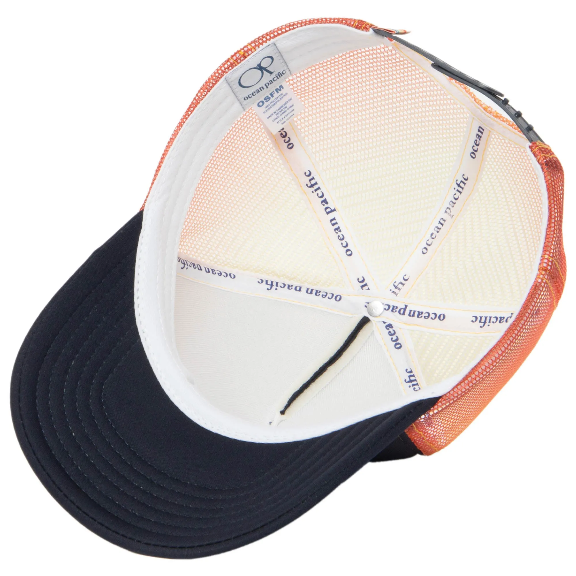 Ocean Pacific - 5 Panel Trucker Hat with Ombre Mesh Panels