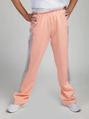 Pink Side Mesh Trousers