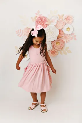 Swoon Baby Clothing Bamboo Rose Pink Pocket Dress